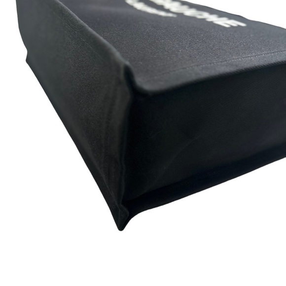 SAINT LAURENT RIVE GAUCHE LARGE BLACK CANVAS TOTE - Picture 10 of 16